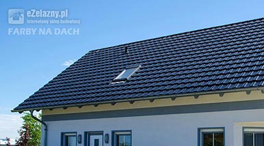 Ochronno-dekroacyjne farby na dach Lowicyn Dach pomalowany ochronno-dekoracyjną farbą Lowicyn