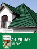 Farby na dach Eko-lowicyn zielone miętowe półmatowe lowicyn-farby-na-dach-kolor-zielony-mietowy-polmatowe