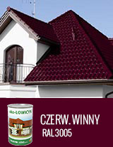Farby na dach Eko-lowicyn czerwone winne półmatowe lowicyn-farby-na-dach-kolor-czerwony-winny-polmatowe
