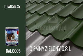 Farba na dach Lowicyn-sx ciemny zielony połysk 0,8 litra lowicyn-sx-farba-na-dach-kolor-ciemny-zielony-polysk-0,8-litra