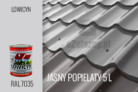 Farba na dach Lowicyn jasny popielaty mat 5 litrów lowicyn-farba-ma-dach-kolor-jasny-popielaty-mat-5-litrow
