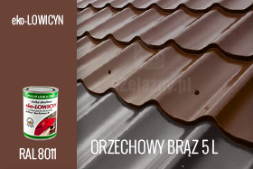 Farba na dach Eko-Lowicyn orzechowy brąz półmat 5 litrów eko-lowicyn-farba-na-dach-kolor-orzechowy-braz-polmat-5-litrow