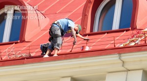 Jak pomalować dach farbą Lowicyn-sx