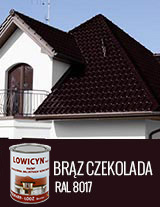 LOWICYN BRĄZOWY CZEKOLADOWY MAT 0,8L – RAL8017