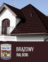 LOWICYN-SX BRĄZOWY 0,8L – RAL 8016 POŁYSK