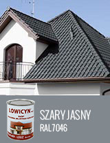 LOWICYN SZARY JASNY MAT 0,8L – RAL7046