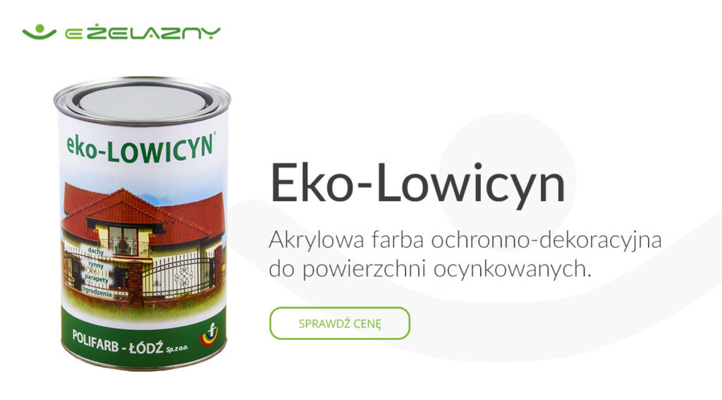 Farba na dach ocynkowany Eko-Lowicyn