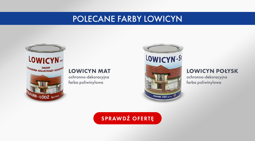 Farby na dach ocynkowany Lowicyn